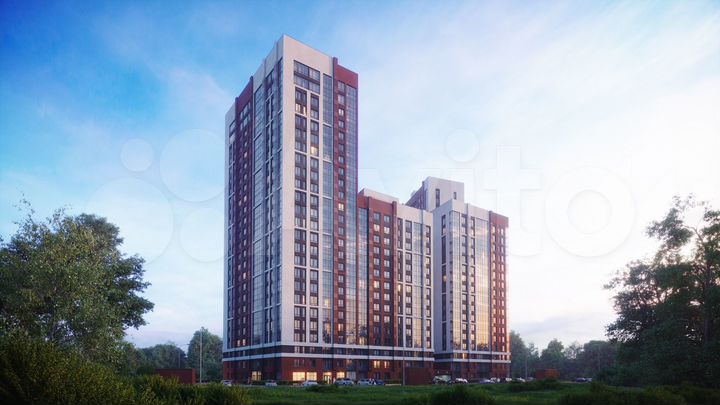 2-к. квартира, 69,4 м², 5/25 эт.