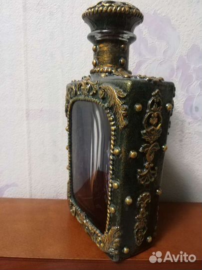 Бутылка декорированная 