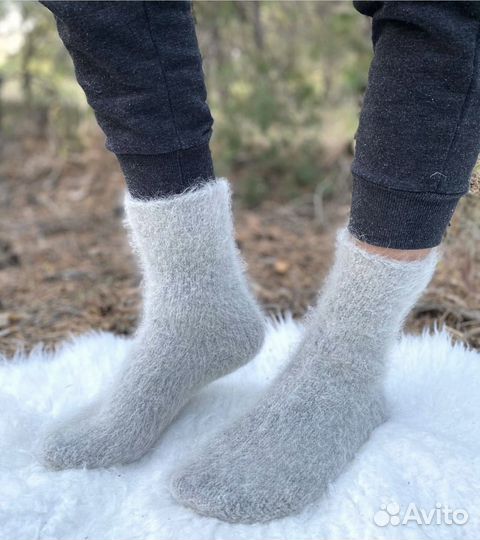 Шерстяные носки мужские Пуховые носки мужские