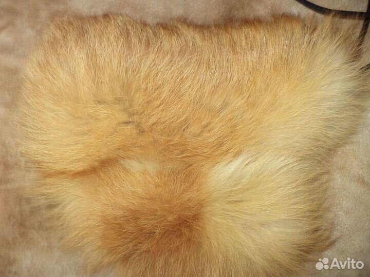 Шапка из лисы девочке р-р 54