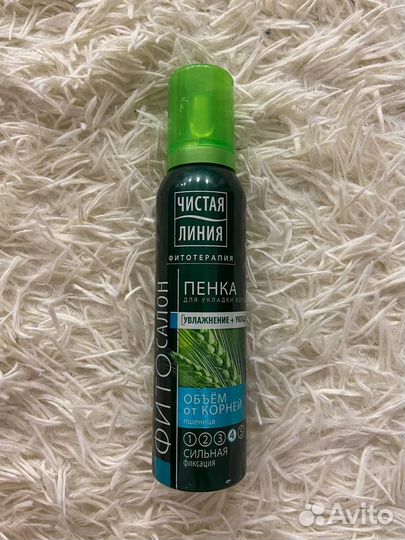Пенка для укладки волос Чистая линия
