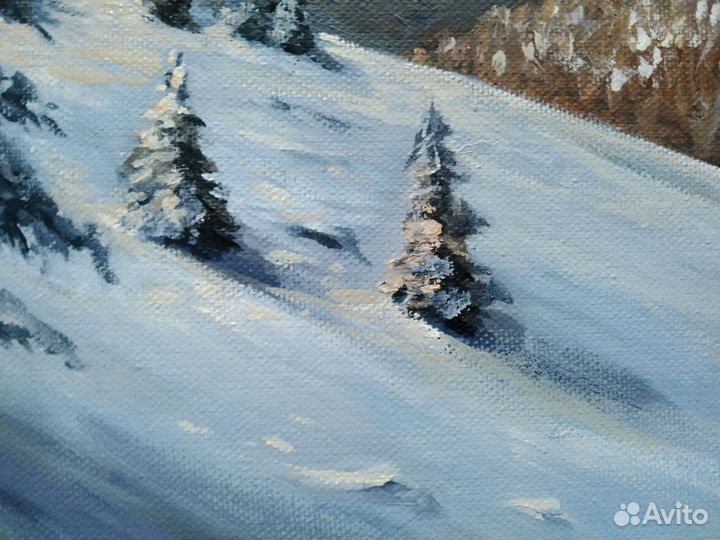 Картина маслом «На закате»