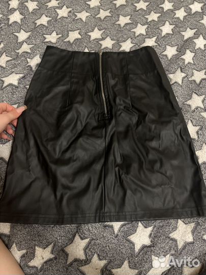 Юбка кожаная для девочки