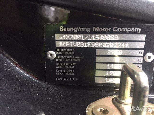 Разбор на запчасти SsangYong Rodius