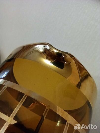 Кувшин с бокалами Чехословакия богемское стекло