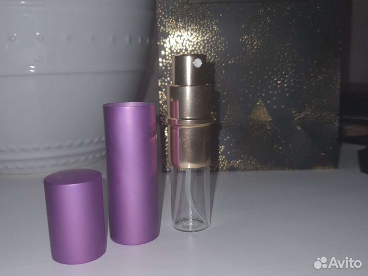 Флакон для духов 10 мл в металлическом корпусе