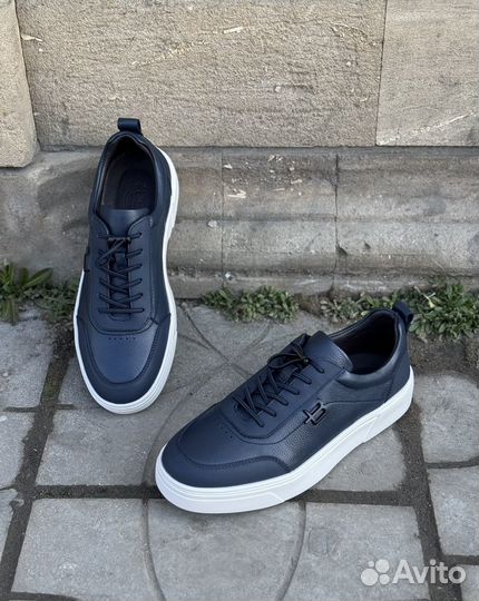 Кеды мужские кожаные