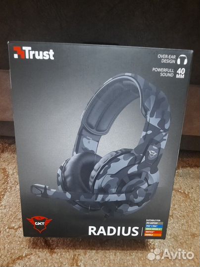 Гарнитура игровая Trust GXT411k radius (наушники)