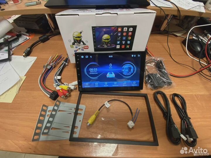Магнитола android 4 ядра 2/32 wifi на любой авто