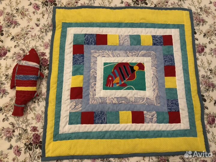 Одеяло лоскутное детское 