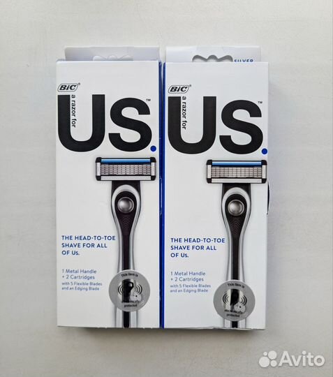 Станок металл BIC US и 2 картриджа из США