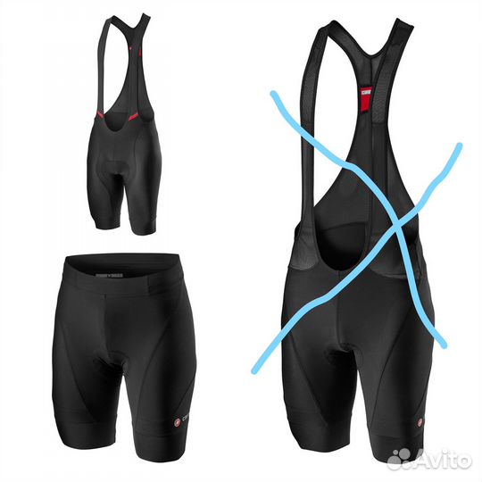 Велотрусы Велоформа мужские женские S-XL