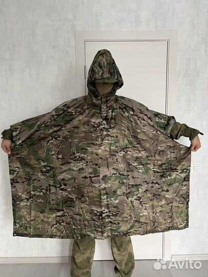 Дождевик пончо военный