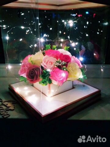 Оригинальный подарок ночник-букет роз