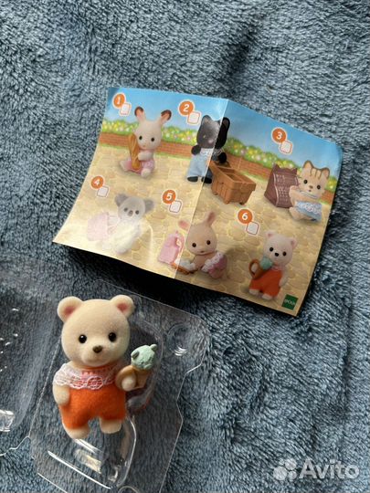 Sylvanian families baby shopping series медвежонок