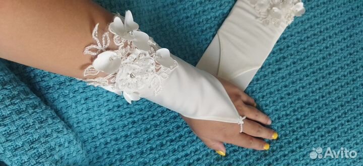 Митенки свадебные перчатки