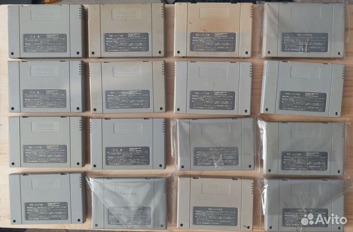 Куча картриджей на super famicom, есть в коробках