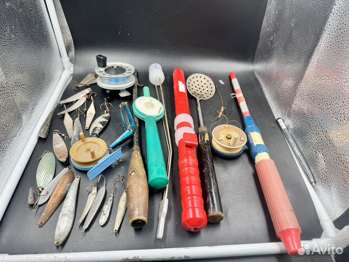 Рыболовные снасти СССР Блесна удочки катушки