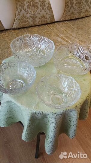 Хрусталь. Фужеры. Вазы