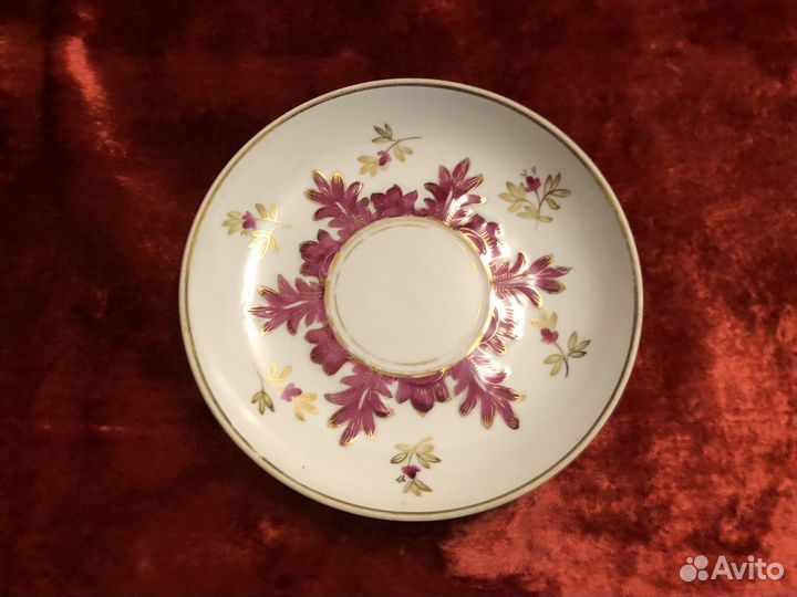 Блюдце Барбарис розовое Вербилки