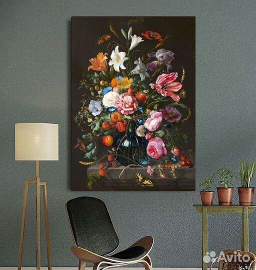 Картина маслом летний букет