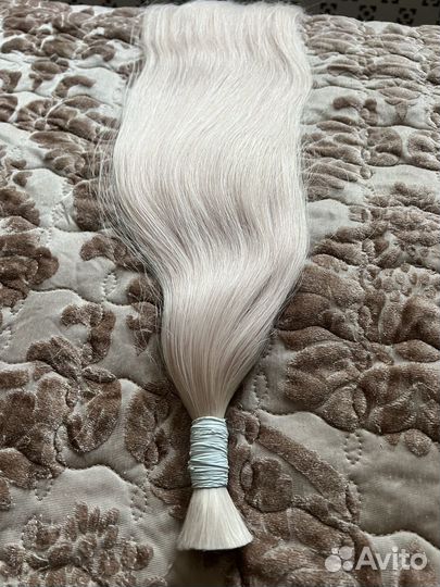 Волосы для наращивания, натуральные, блонд