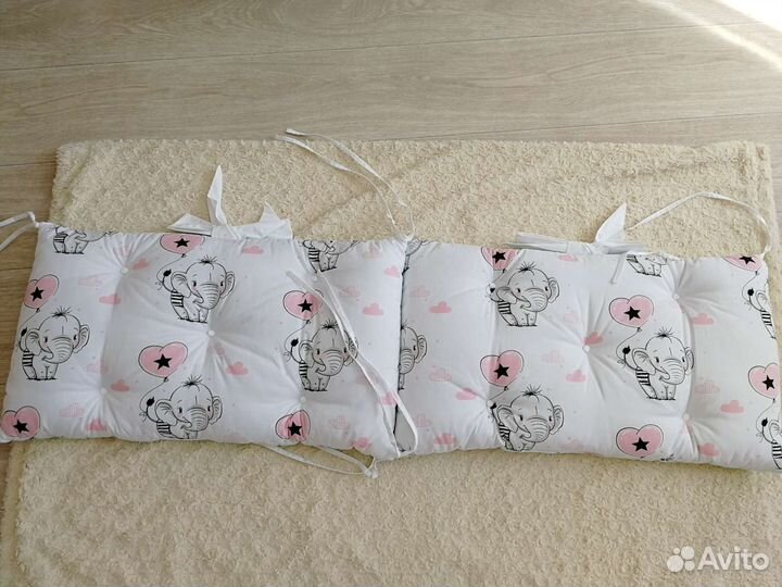 Бортики на детскую кроватку для малышки