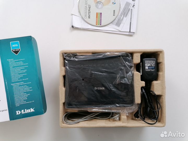 Wifi adsl роутер Dlink DSL-2640U