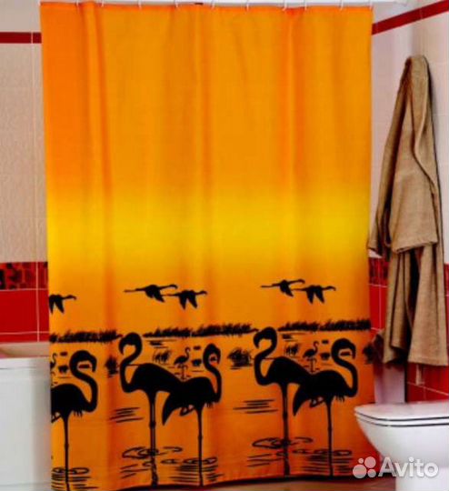 Штора для ванной 3d