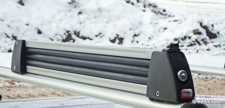 Крепление для Лыж и Сноубордов серое с замком