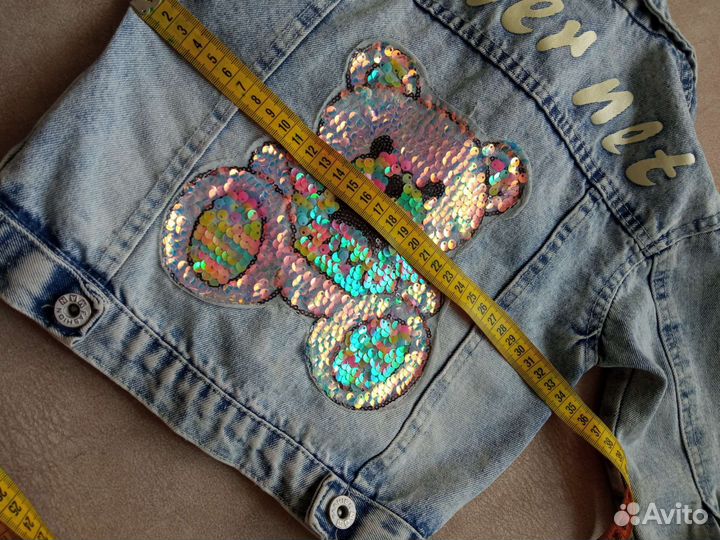 Джинсовая куртка для девочки 92-104