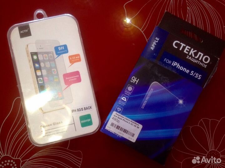 Защитное стекло MobilStyle для iPhone 5/5C/5S/5SE