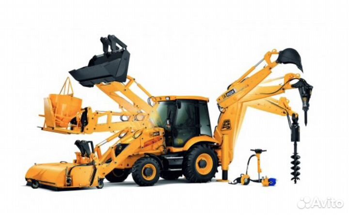 Услуги экскаватора-погрузчика JCB, гидромолот