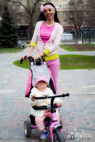 Детский трехколесный велосипед бу