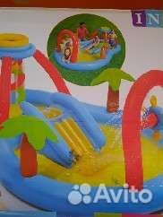 Надувной детский бассейн intex