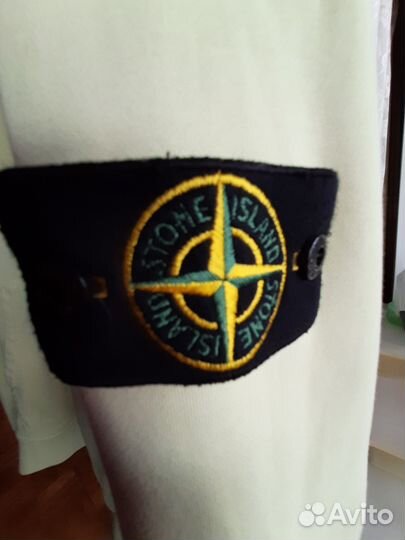 Зип худи stone island светлозеленоватая