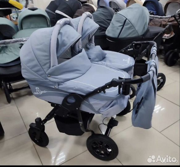 Коляска 2 в 1 для двойни