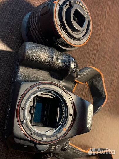 Зеркальный фотоаппарат sony a58 с обьективом 18-50
