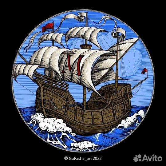 Векторная иллюстрация. Художник векторной графики