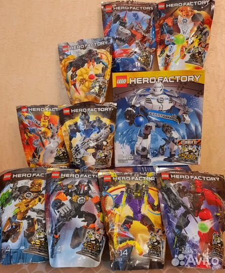 Конструкторы Lego Hero Factory (цены в описании)