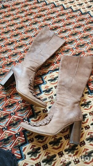 Сапоги женские натуральная кожа италия