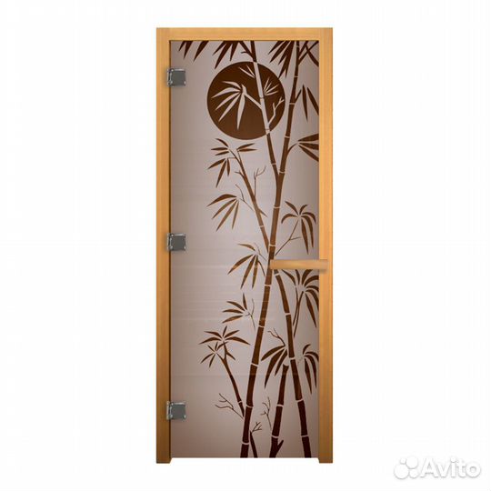 Дверь для Бани стекло Сатин Матовая 