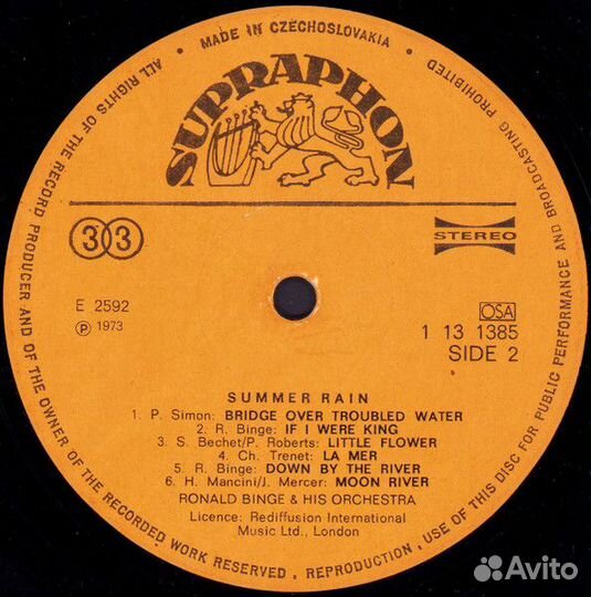 Ronald Binge & His Orchestra – Summer Rain (EX)