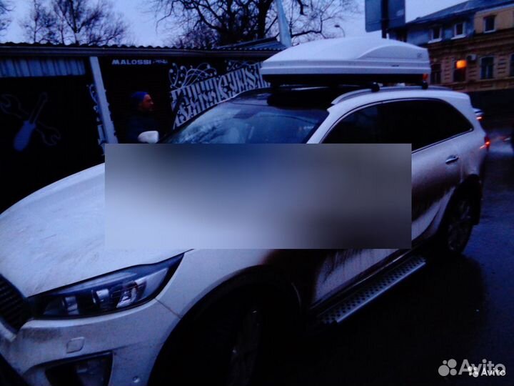 Автобокс Магнум 390л белый для Kia Sorento Prime