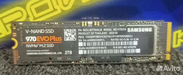 SSD накопитель M.2 Samsung 970 EVO Plus 2TB