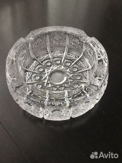 Пепельница хрусталь Чехия