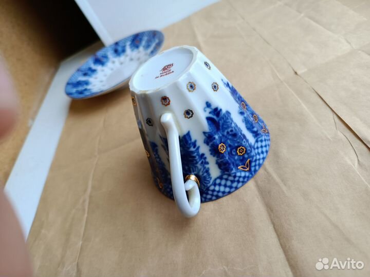 Чайная кофейная пара лфз лучистая корзиночка