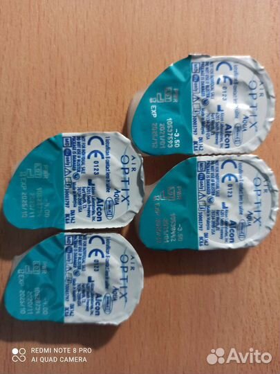 Линзы Аir optix, Рure vision2. Месяц замены