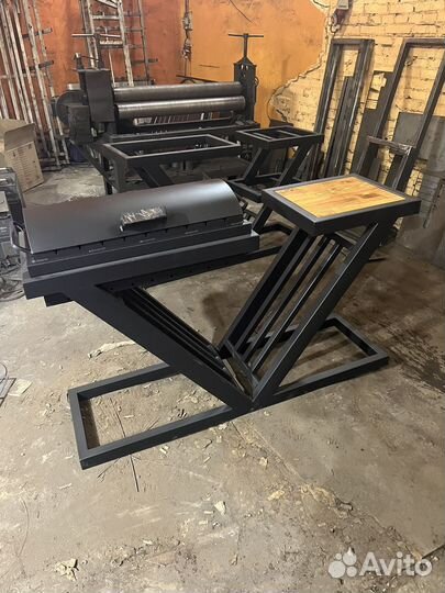 Мангал loft с крышкой