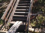 Постройка лестницы и мостка